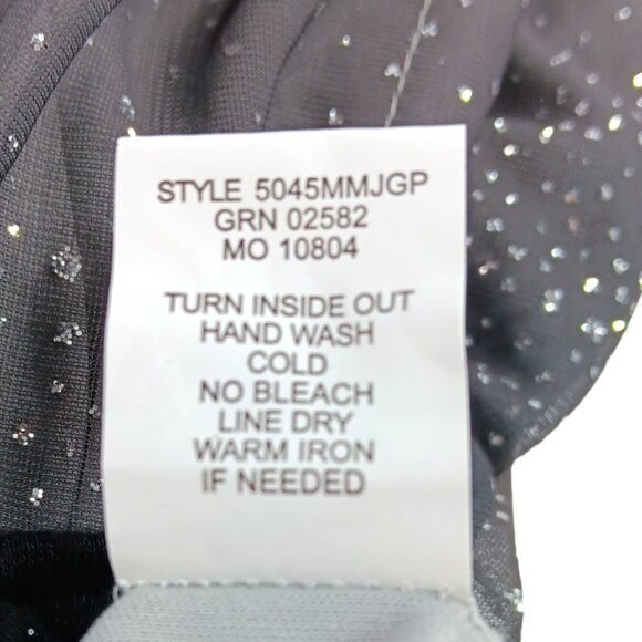 SARA MICHELLE-Women's Glitter Blouse- Black-Gray-SMALL-Light weight - Picture 11 of 11
